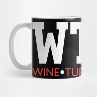 WTF Wine Turkey Family Funny Thanksgiving Mug